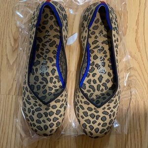 Rothy’s The Flat Spotted Animal Print Shoes Sz 8